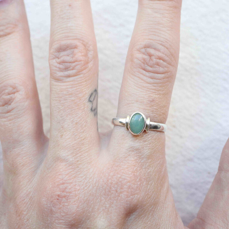 Green Aventurine Ring - Myosotis