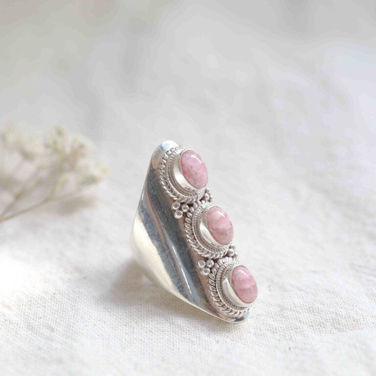 Rhodochrosite Ring - Trois