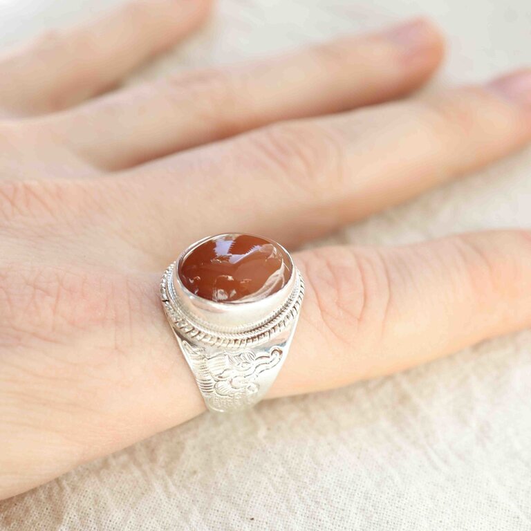 Carnelian Ring - Dragon