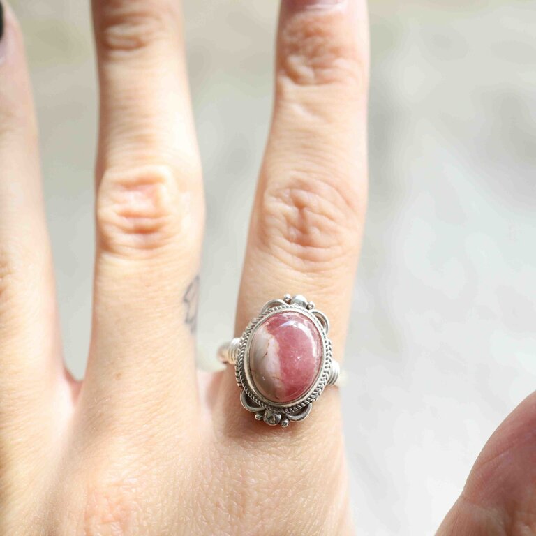 Rhodochrosite Ring - Jasmine
