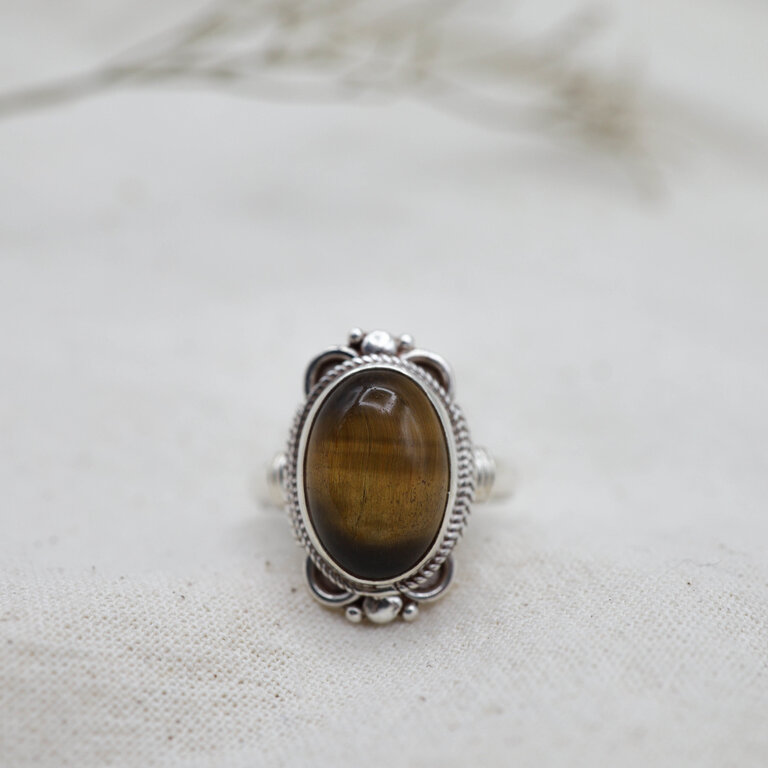 Tiger Eye Ring - Jasmine