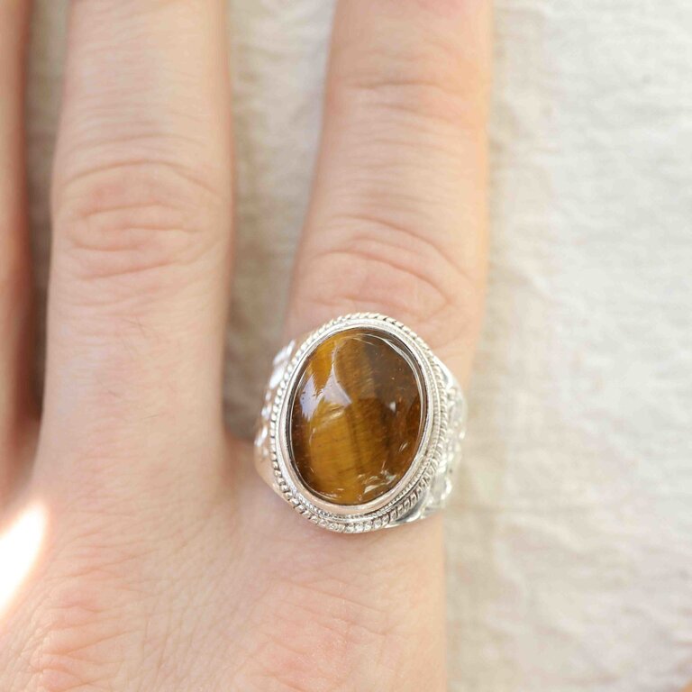 Tiger Eye Ring - Dragon