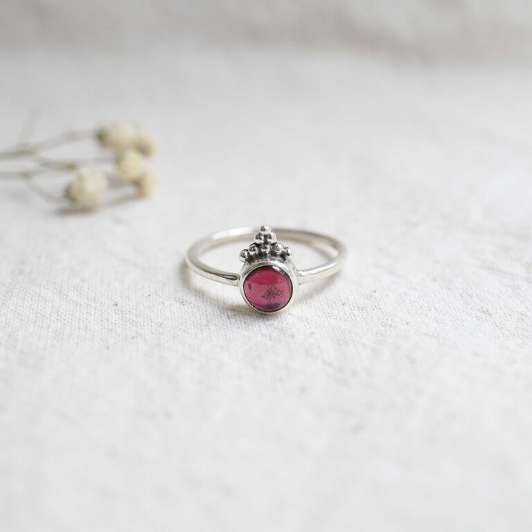 Bague Grenat - Daisy