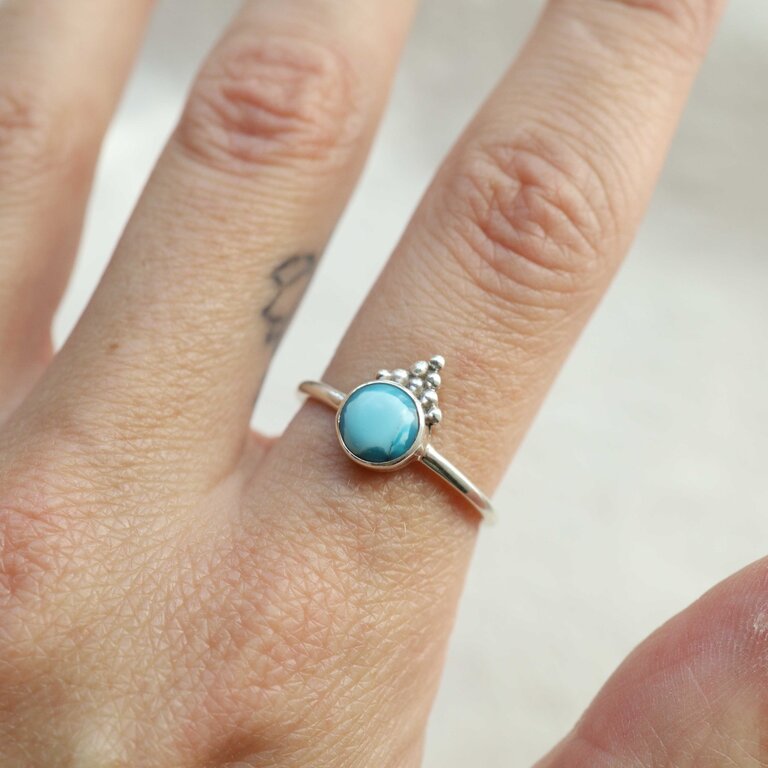 Turquoise Ring - Daisy