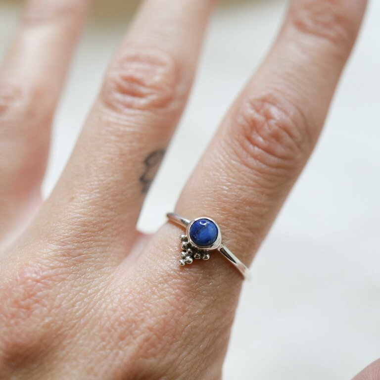 Bague Lapis Lazuli - Daisy