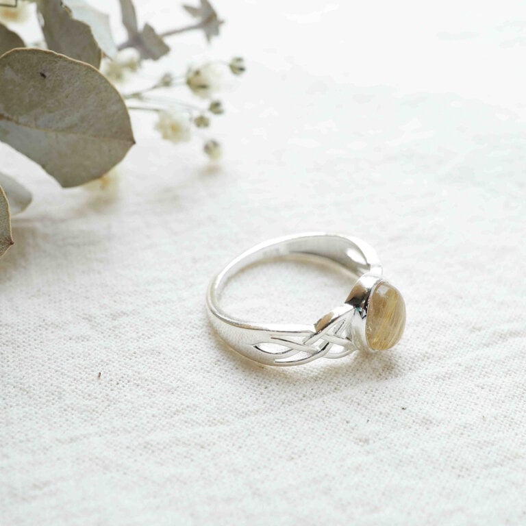 Rutilated Quartz Ring - Alba