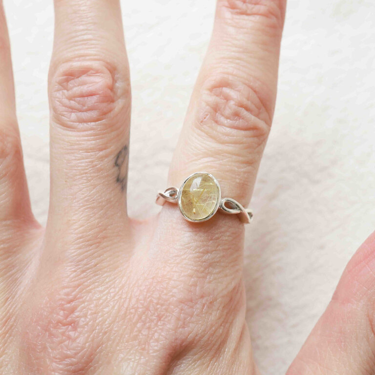 Bague Quartz Rutilé - Infini