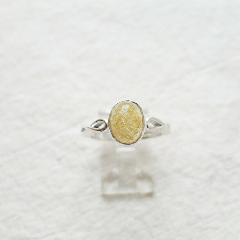 Rutilated Quartz Ring - Infini