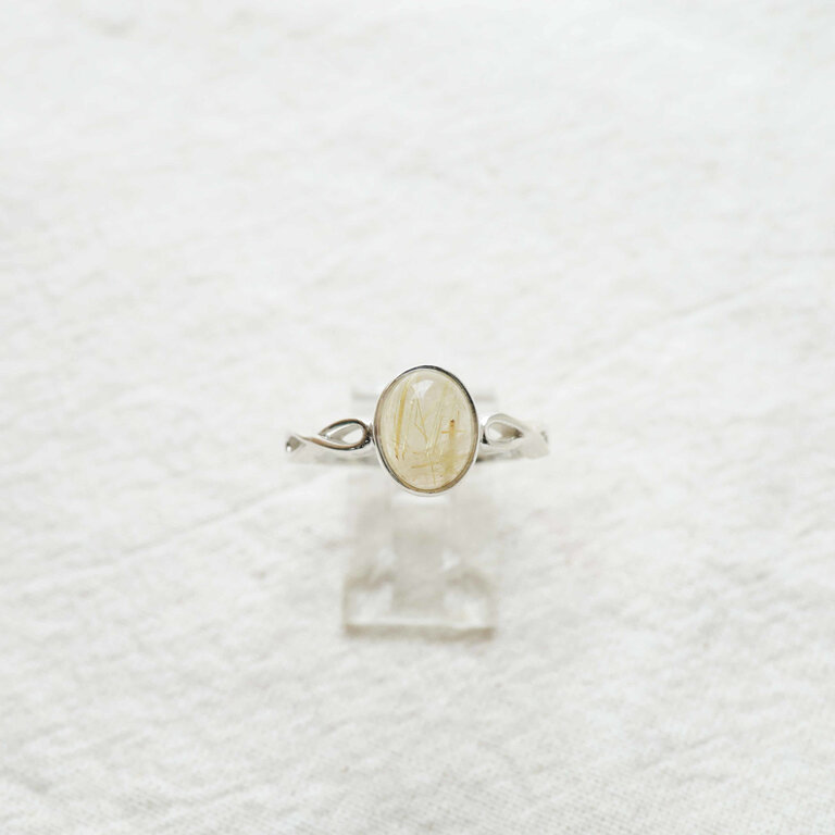 Rutilated Quartz Ring - Infini