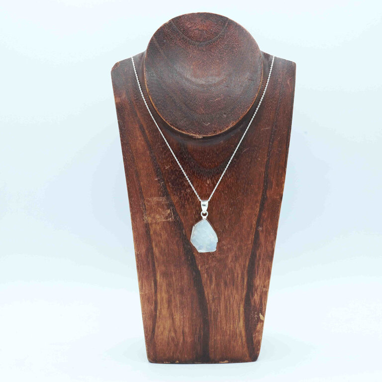 Rainbow Moonstone Pendant - Brut