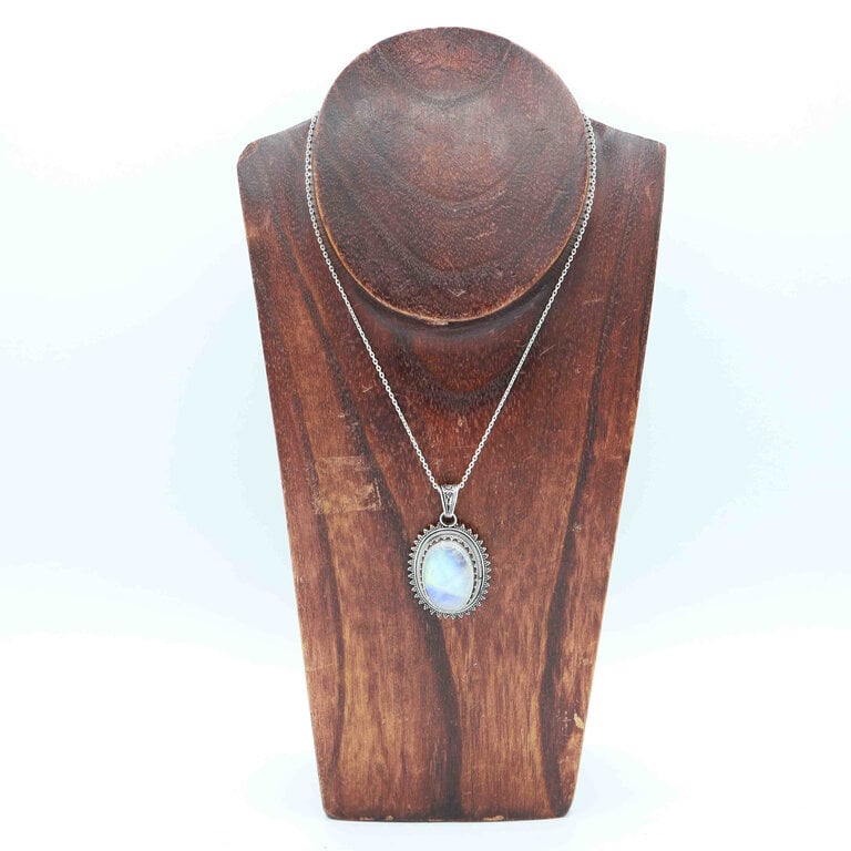 Rainbow Moonstone Pendant - Solaire