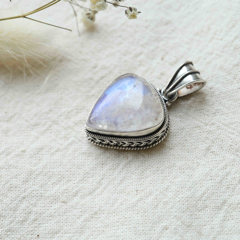 Pendentif Pierre de lune - Eau