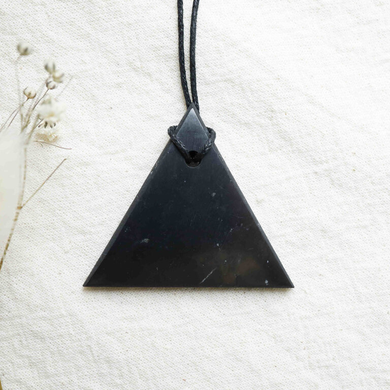 Shungite Pendant - Triangle
