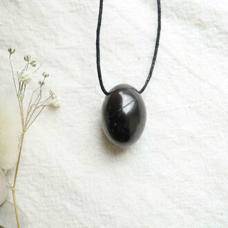 Shungite Pendant - Olive