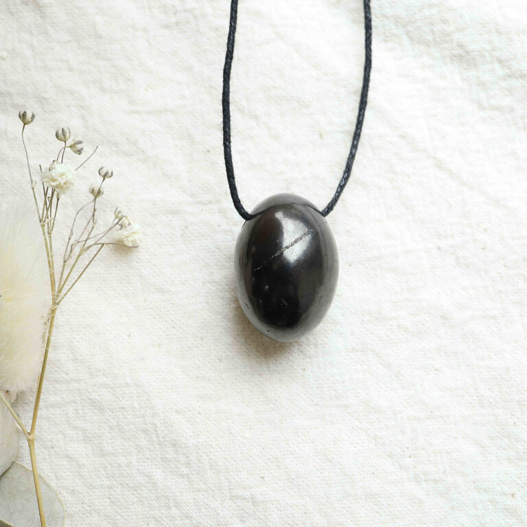 Pendentif Shungite - Olive
