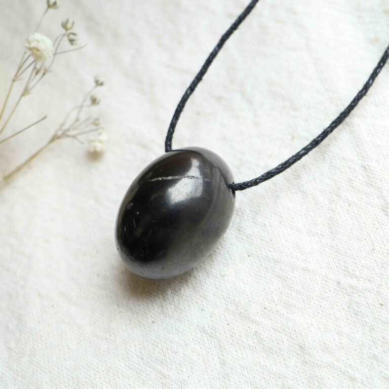 Pendentif Shungite - Olive