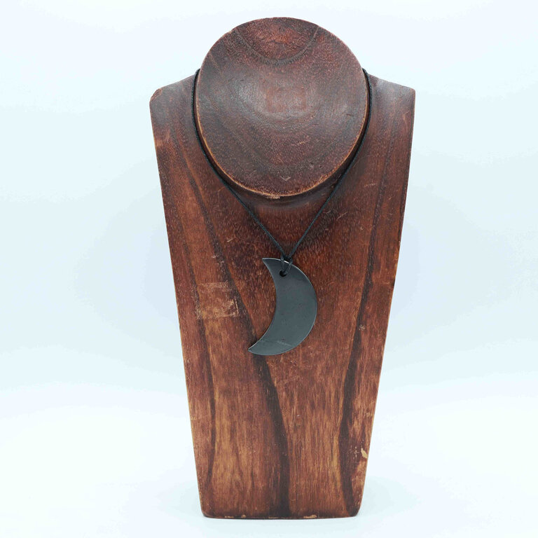 Shungite Pendant - Half moon