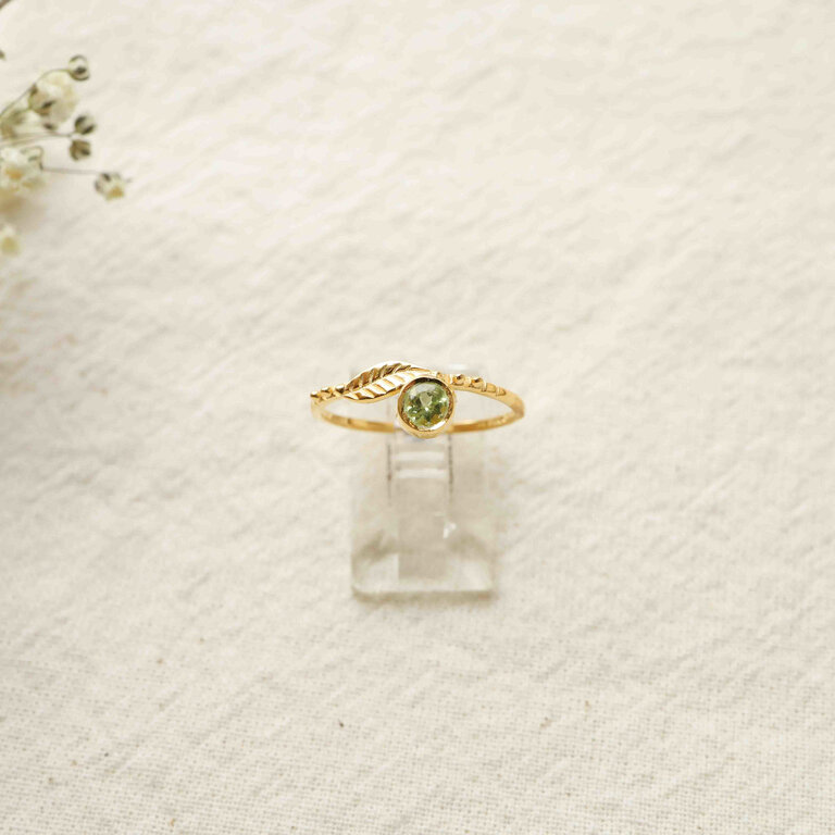 Bague Péridot plaqué or - Cybèle