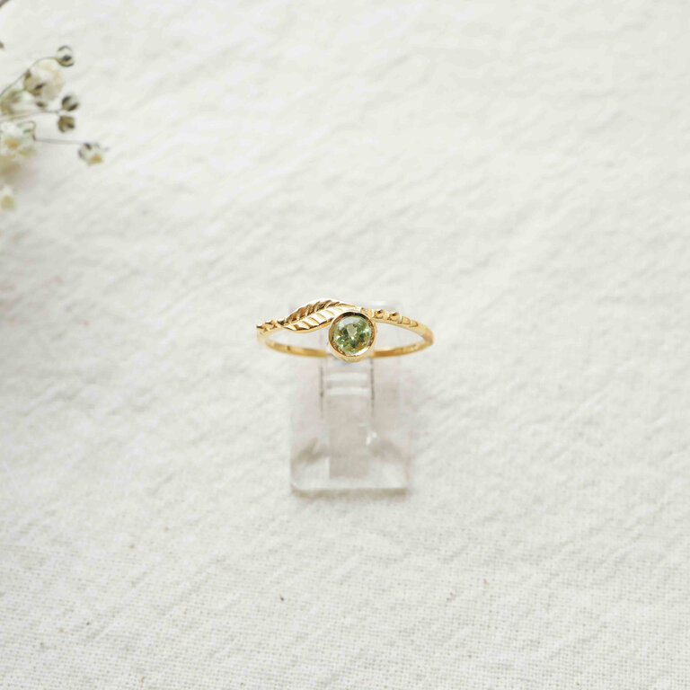 Peridot Ring gold plated - Cybèle