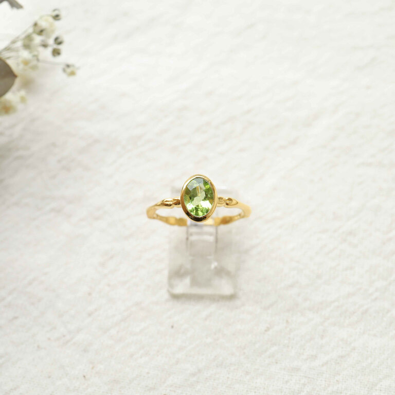 Peridot Ring gold plated - Silène