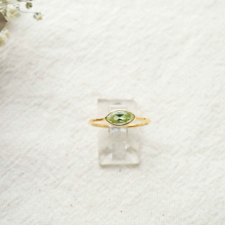Bague Péridot plaqué or - Héstia
