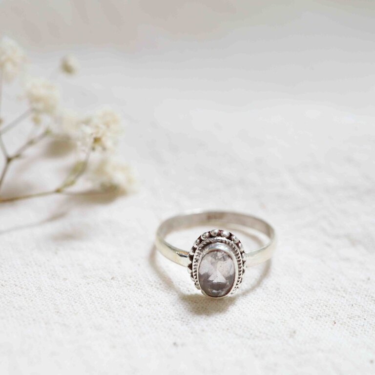 Clear Quartz Ring - Dahlia