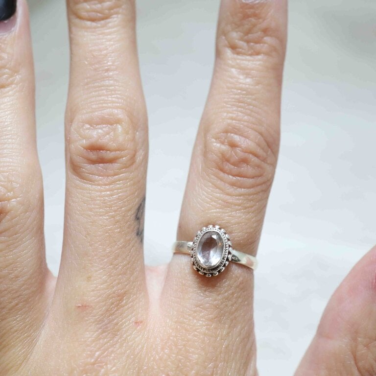 Bague Quartz clair - Dahlia