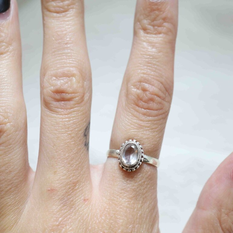 Clear Quartz Ring - Dahlia