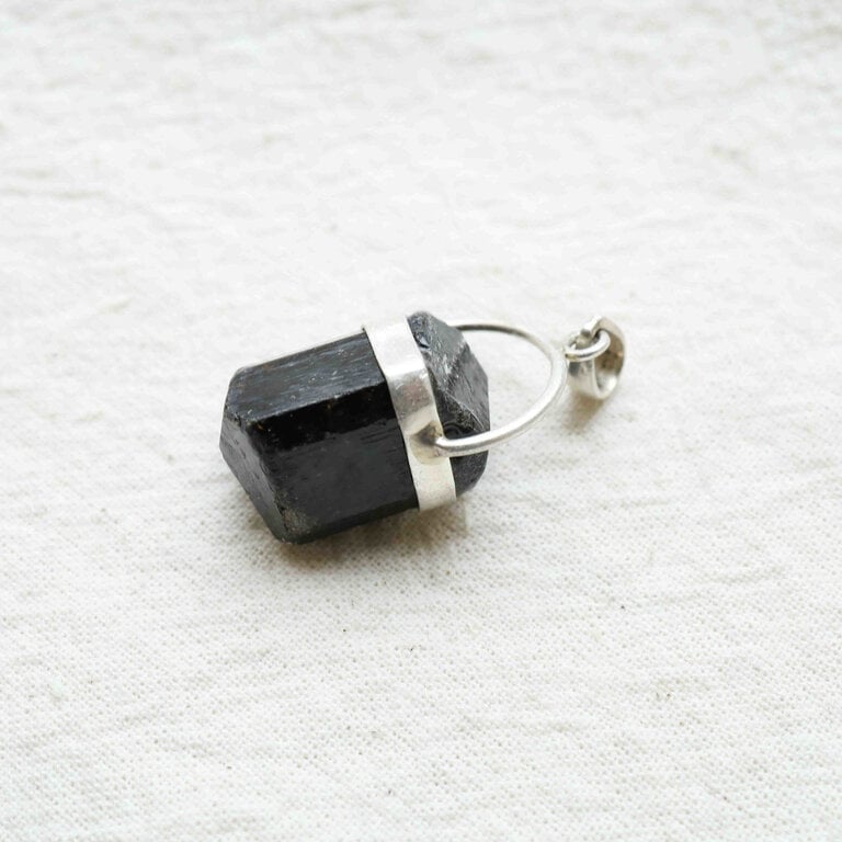 Pendentif Tourmaline noire - Brut