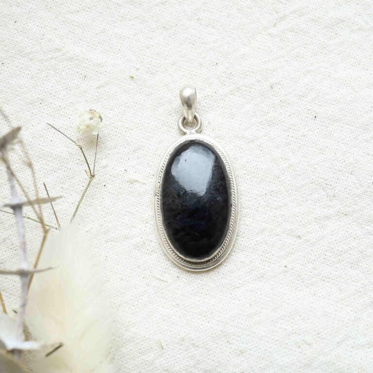 Pendentif Tourmaline noire - Hortensia
