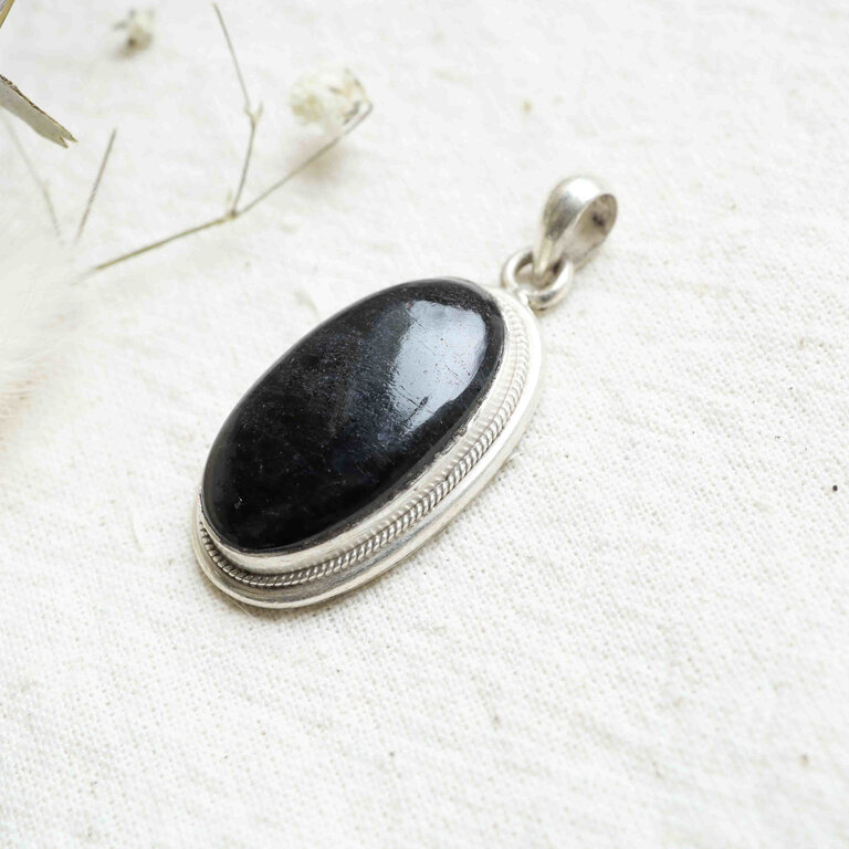 Pendentif Tourmaline noire - Hortensia