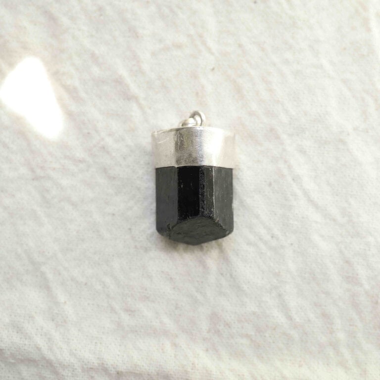 Pendentif Tourmaline noire - Brut
