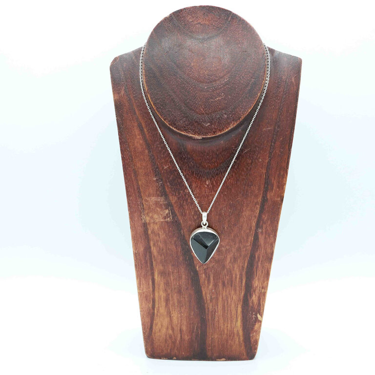 Pendentif Tourmaline noire - Triangle