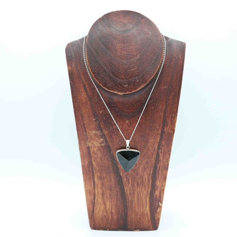 Pendentif Tourmaline noire - Triangle