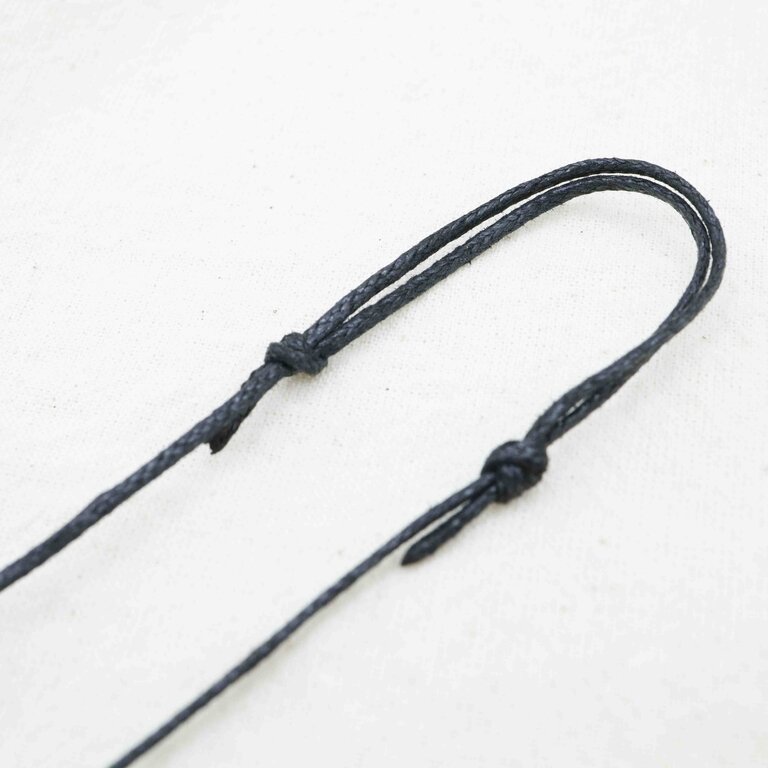 Pendentif Tourmaline noire macramé - Triangle
