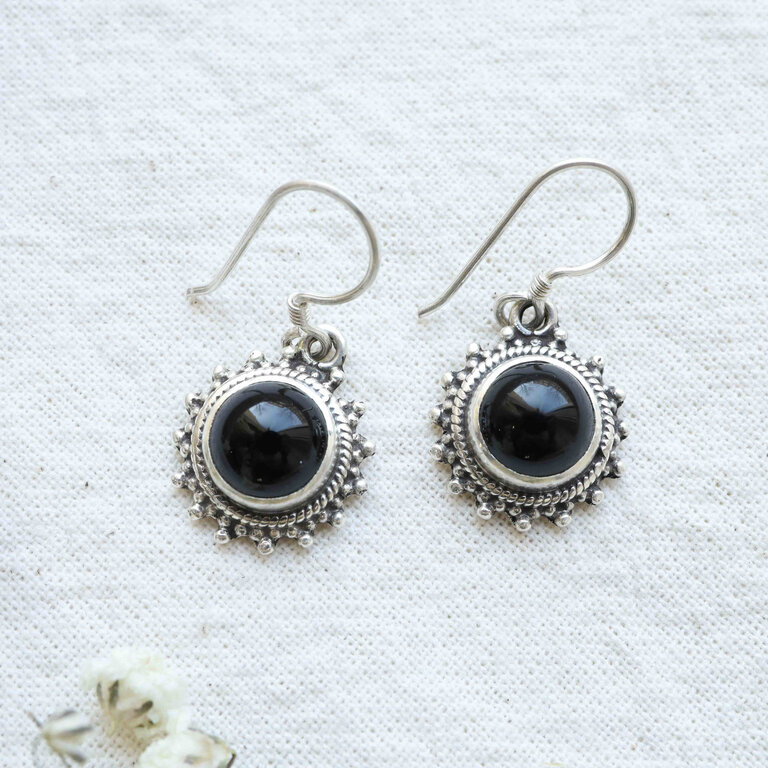 Boucles d'oreilles Onyx - Solaire