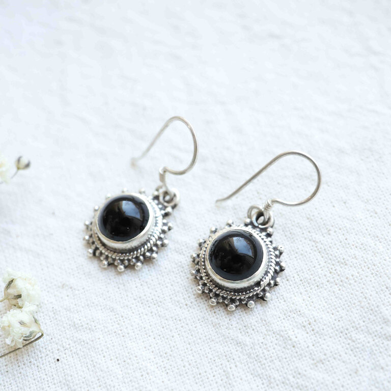 Boucles d'oreilles Onyx - Solaire