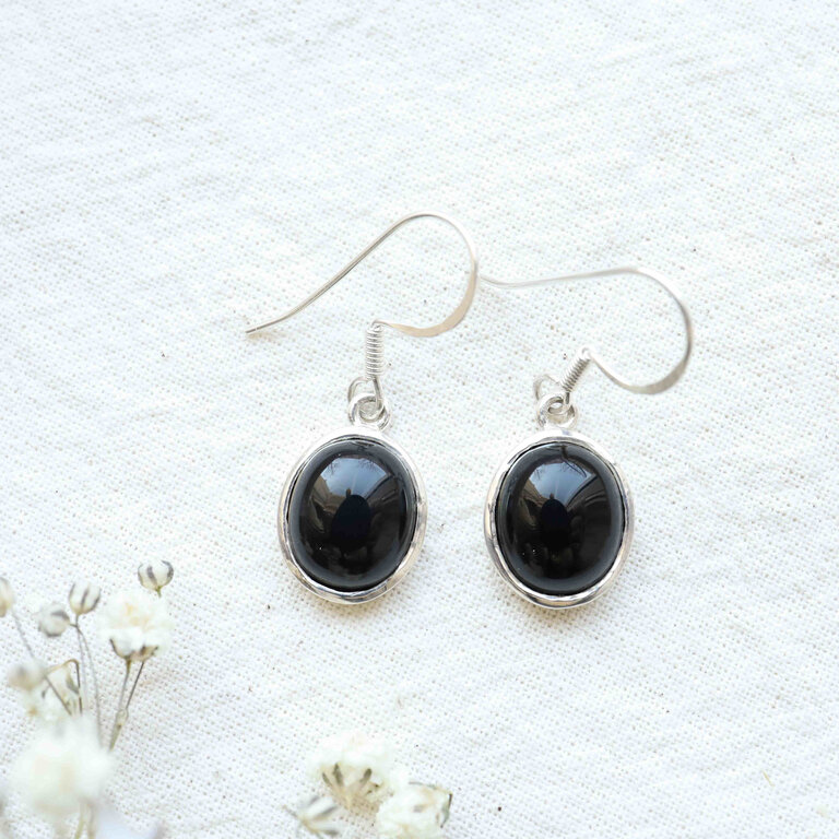 Onyx Earrings - Simple