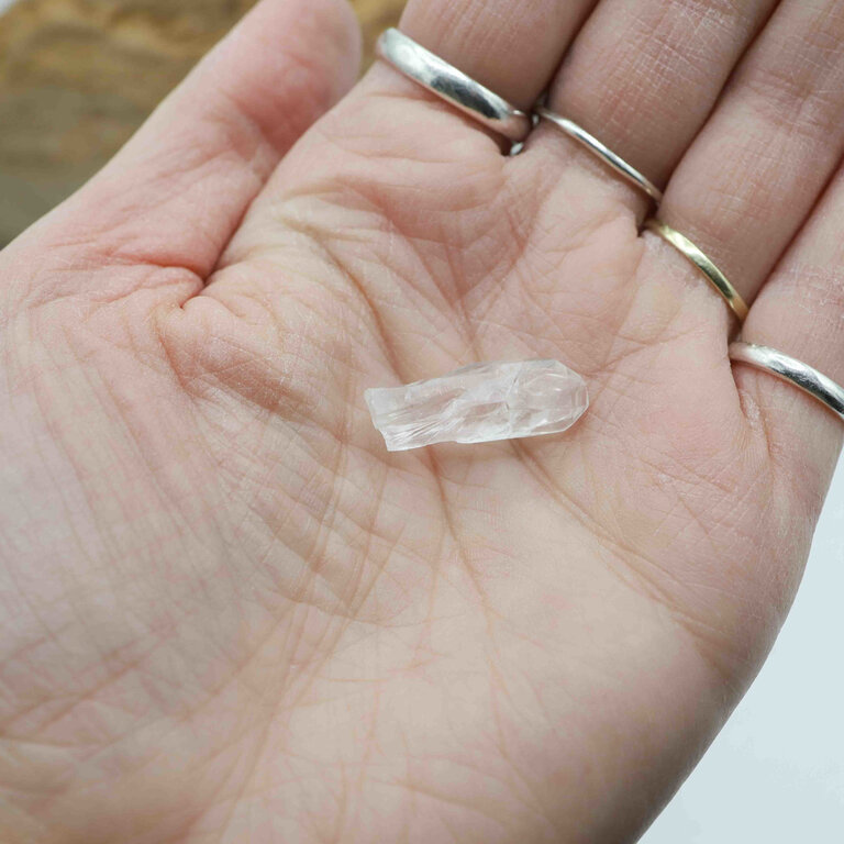 Quartz clair pointe brute mini