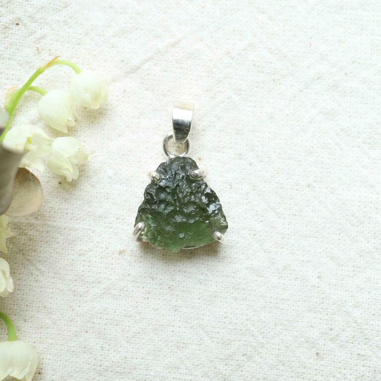 Pendentif Moldavite - Brut