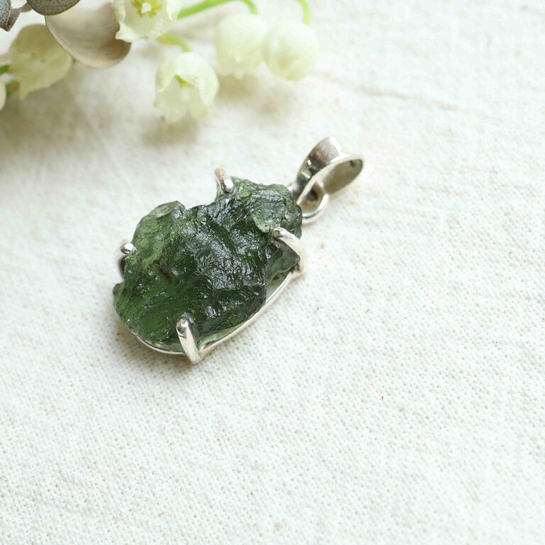 Moldavite Pendant - Brut