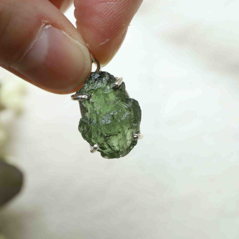 Pendentif Moldavite - Brut
