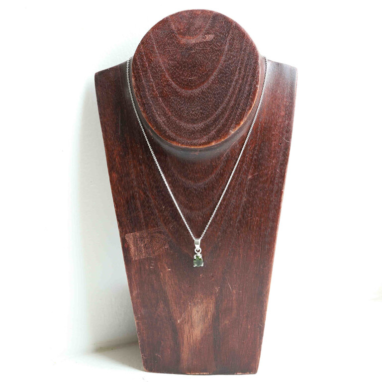 Pendentif Moldavite - Facetté