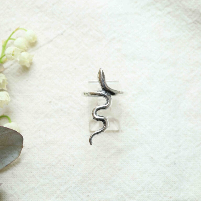 Bague argent - Serpent