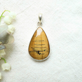 Pendentif Oeil de tigre - Goutte