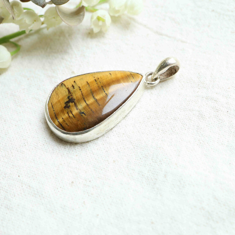 Tiger Eye Pendant - Goutte