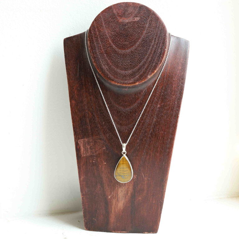 Pendentif Oeil de tigre - Goutte