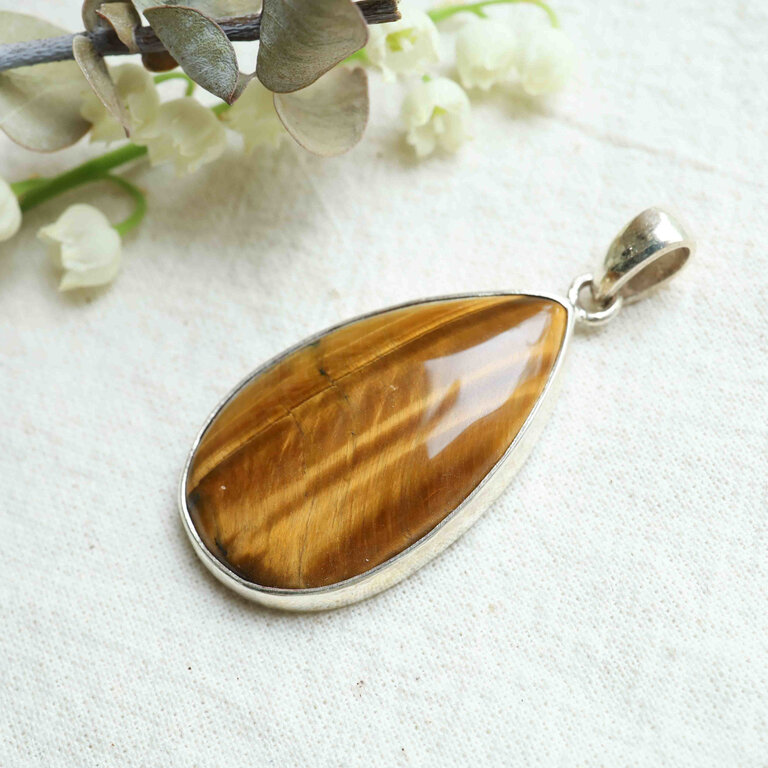 Tiger Eye Pendant - Goutte