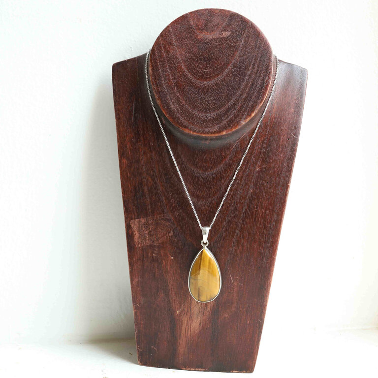 Pendentif Oeil de tigre - Goutte