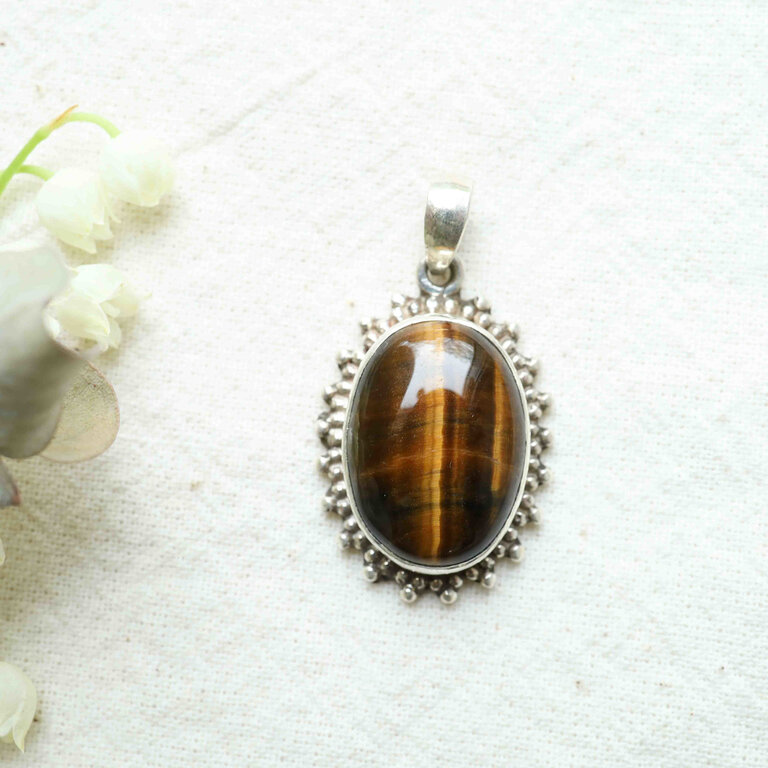 Pendentif Oeil de tigre - Solaire